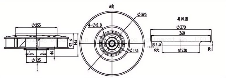 Airflow Static Pressure Curve Diagram DSX-395NA 气流静压曲线图DSX-395NA