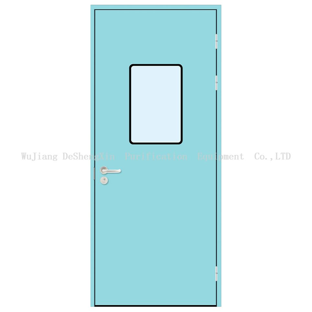 洁净室单开门，用于医院，研究实验室和药品设施的钢门