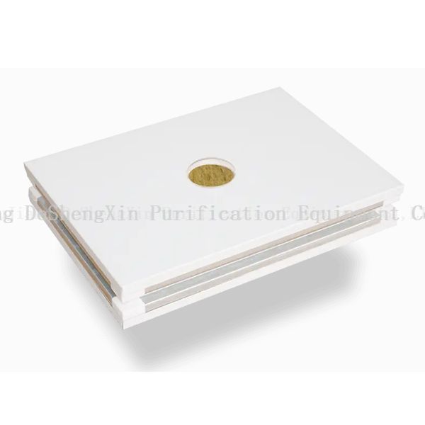 洁净室面板（手动双面玻璃镁岩羊毛夹心面板） 