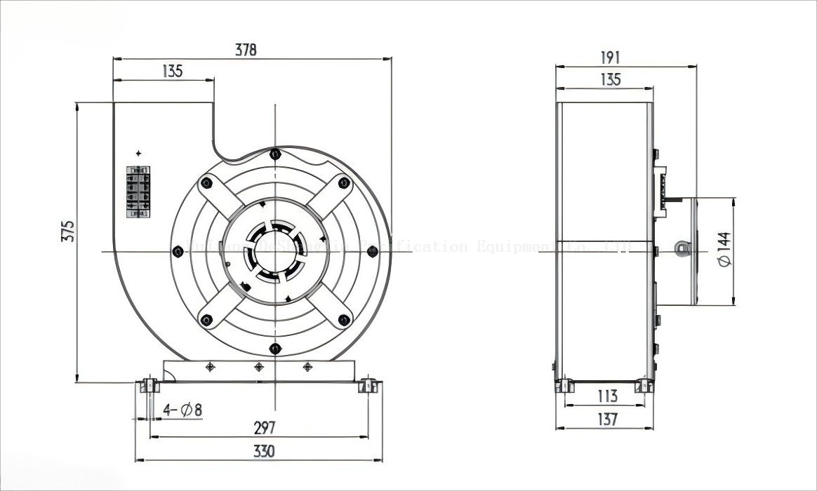 轮廓和安装维度图DSX-240